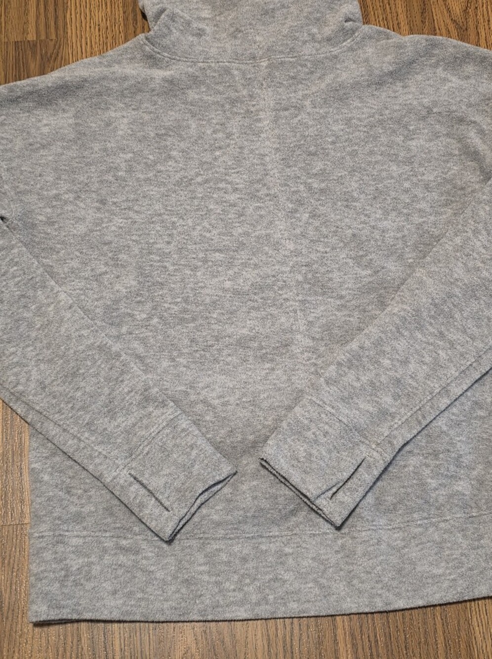 Lululemon Go Forward Pullover Heathered Core Light Grey Fleece Cowl Neck Size 4 - Picture 7 of 7